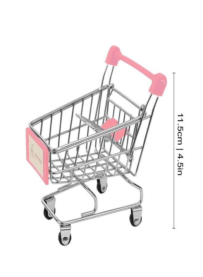 Spillbox Mini Supermarket Shopping Cart Trolley Mini Cart Baby Toy Trolley, Wonderful Gift and Toy for Children - (Pink) - Image 3